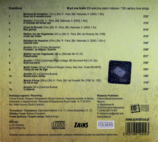 Scandicus: Bryd One Brere (digipack) [CD]