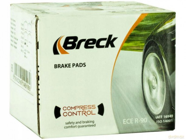 Zestaw klocków hamulcowych, hamulce tarczowe Breck 22593 00 703 00 Peugeot Toyota Citroen