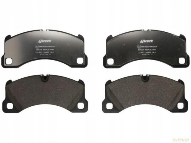 Zestaw klocków hamulcowych, hamulce tarczowe Breck 24553 00 553 00 Audi Skoda VW Seat Porsche