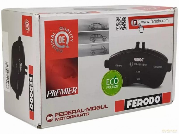 Zestaw klocków hamulcowych, hamulce tarczowe Ferodo FVR4910 Peugeot Fiat Citroen