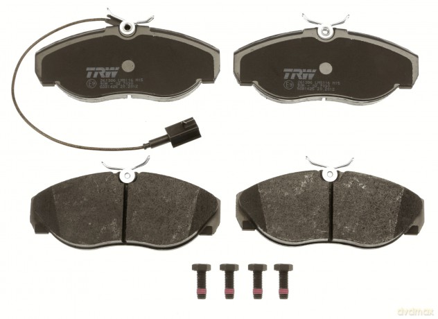 Zestaw klocków hamulcowych, hamulce tarczowe TRW GDB1425 Peugeot Fiat Citroen