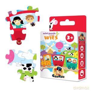 MINI PUZZLE. Przez wieś [KSIĄŻKA]
