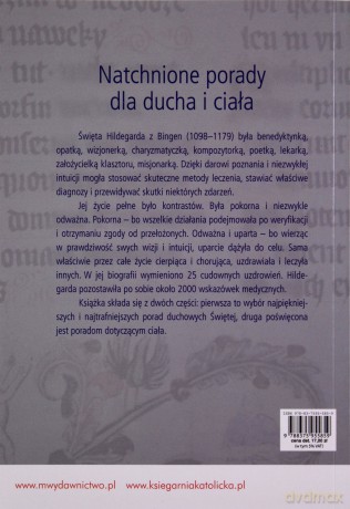 Natchnione porady dla ducha i ciała św.Hildegardy z Bingen - św.Hildegarda [KSIĄŻKA]