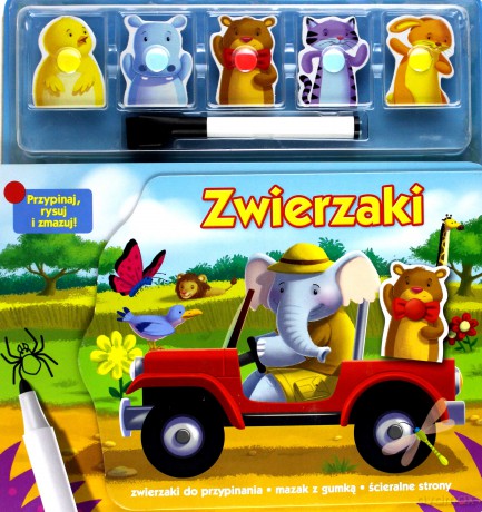 Pojazdy. Przypinaj, rysuj i zmazuj! [KSIĄŻKA]