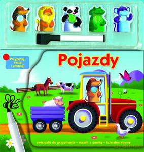 Pojazdy. Przypinaj, rysuj i zmazuj! [KSIĄŻKA]