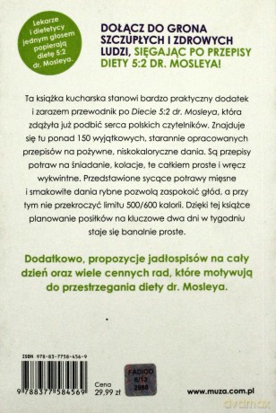 Przepisy do diety 5:2 dr. Mosleya - Spencer Mimi, dr. Schenker Sarah [KSIĄŻKA]