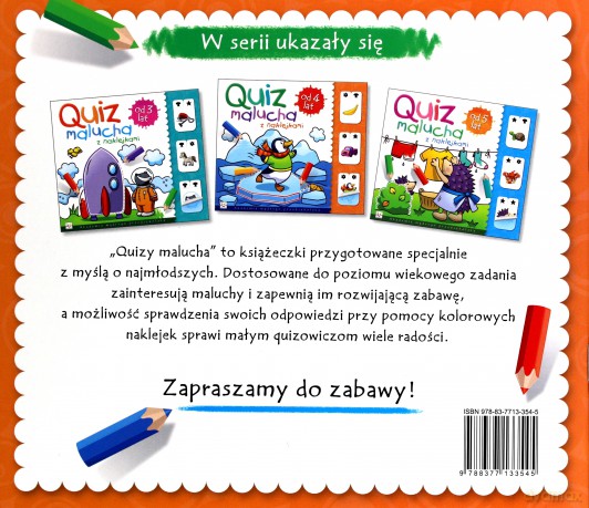 Quiz malucha od 4 lat [KSIĄŻKA]