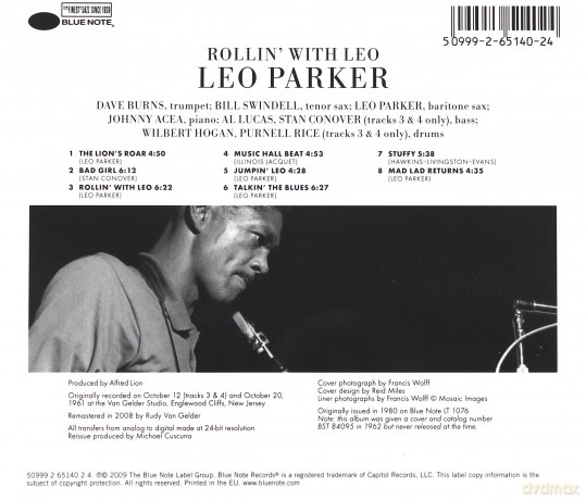 Leo Parker:Rollin' With Leo (RVG) [CD]