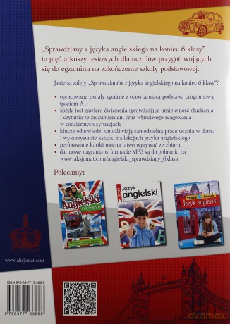 Sprawdziany z języka angielskiego na koniec 6 klasy - Dzierżyńska- Witkowska Agata [KSIĄŻKA]