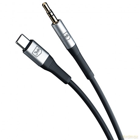 Kabel 3mk AUX Cable USB-C - Jack 3,5 mm