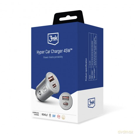 Ładowarka samochodowa 3mk Hyper Car Charger 45W USB-C