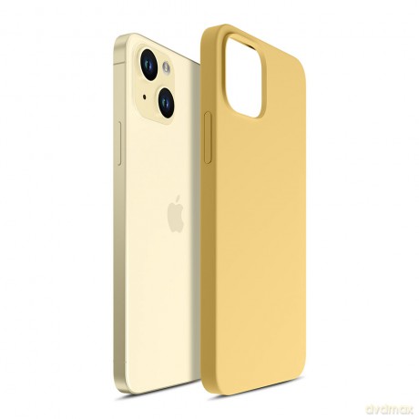 Apple iPhone 15 - 3mk Hardy Silicone MagCase Yellow