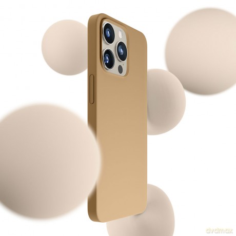 Apple iPhone 15 Pro - 3mk Hardy Silicone MagCase Dark Gold