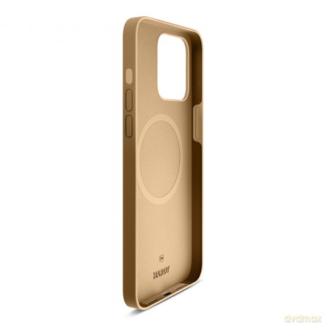 Apple iPhone 15 Pro - 3mk Hardy Silicone MagCase Dark Gold