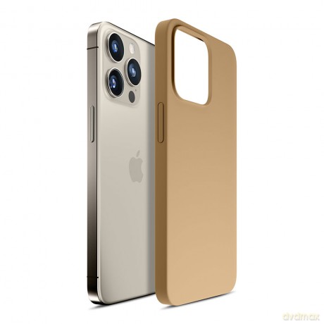 Apple iPhone 15 Pro Max - 3mk Hardy Silicone MagCase Dark Gold