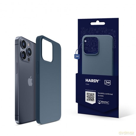 Apple iPhone 15 Pro Max - 3mk Hardy Silicone MagCase Royal Blue