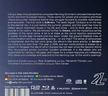 Henning Sommerro: Borders (Grenser) fur Violine & Orchester [Blu-Ray]+[SACD]