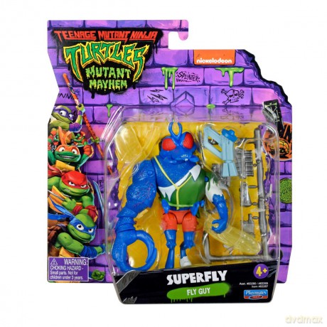 WOJOWNICZE ŻÓŁWIE NINJA Movie Mutatnt Mayhem Baxter Fly podstawowa figurka akcji, figurka, 10 cm [FIGURKA]