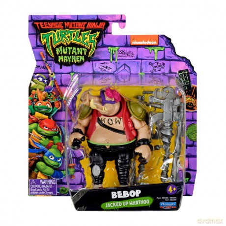 WOJOWNICZE ŻÓŁWIE NINJA Movie Mutatnt Mayhem Bebop podstawowa figurka akcji, figurka, 11 cm [FIGURKA]