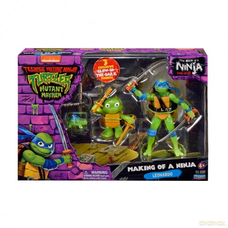 WOJOWNICZE ŻÓŁWIE NINJA Evolution Leonardo 3 Pack, figurka [FIGURKA]