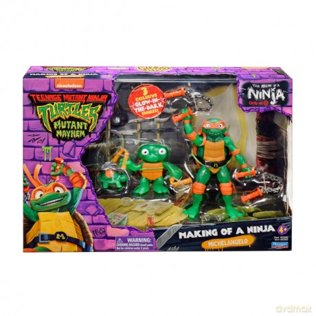 WOJOWNICZE ŻÓŁWIE NINJA Evolution Michelangelo 3 Pack, figurka [FIGURKA]