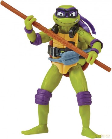 WOJOWNICZE ŻÓŁWIE NINJA Movie Mutatnt Mayhem Donatello podstawowa figurka akcji, figurka, 14 cm [FIGURKA]