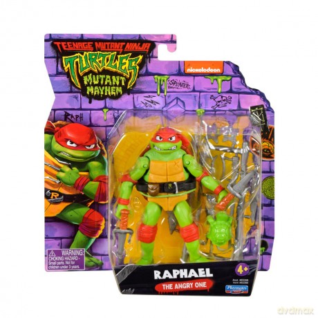 WOJOWNICZE ŻÓŁWIE NINJA Movie Mutatnt Mayhem Raphael podstawowa figurka akcji, figurka, 14 cm [FIGURKA]