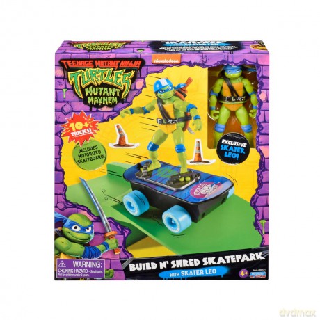 WOJOWNICZE ŻÓŁWIE NINJA Skatepark Leonardo, figurka [FIGURKA]