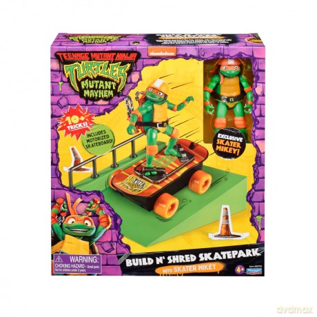 WOJOWNICZE ŻÓŁWIE NINJA Skatepark Michelangelo, figurka [FIGURKA]