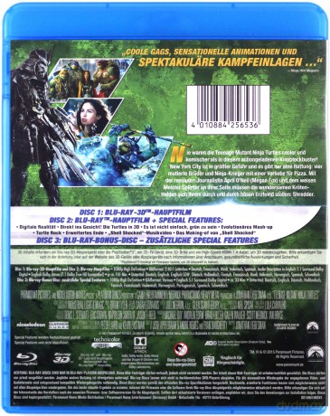 Teenage Mutant Ninja Turtles 3D Collector's Edition (Wojownicze żółwie ninja) [Blu-Ray 3D]+[Blu-Ray]