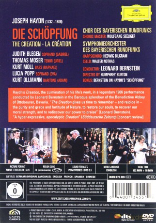 Leonard Bernstein: Haydn:Die Schopfung [DVD]
