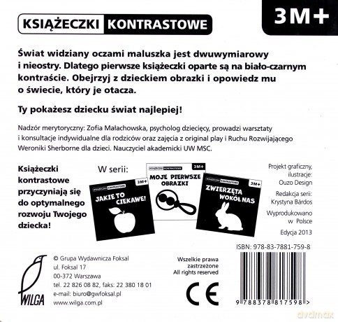 Zwierzęta tu i tam. Książeczki kontrastowe - Bárdos Krystyna [KSIĄŻKA]