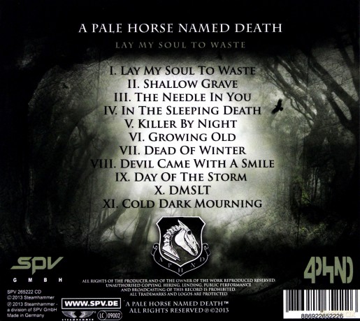 A Pale Horse Named Death: Lay my soul to waste (digipack) [CD]