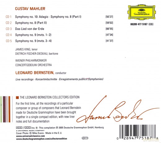 Leonard Bernstein: Mahler vol.3 Collectors Edition [5CD]