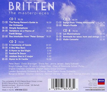 Benjamin Britten: Britten: The Masterpieces [4CD]