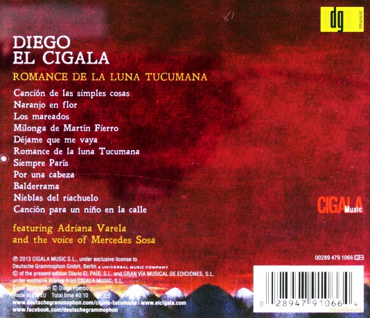 Diego El Cigala: Romance De La Luna Tucumana [CD]