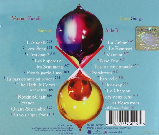 Vanessa Paradis: Love Songs (PL) [2CD]