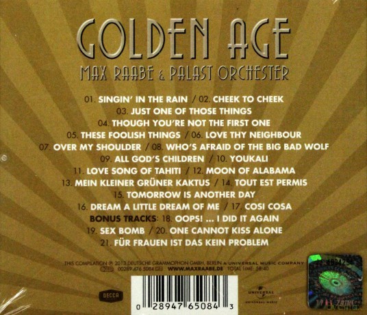 Max Raabe: Golden Age [CD]