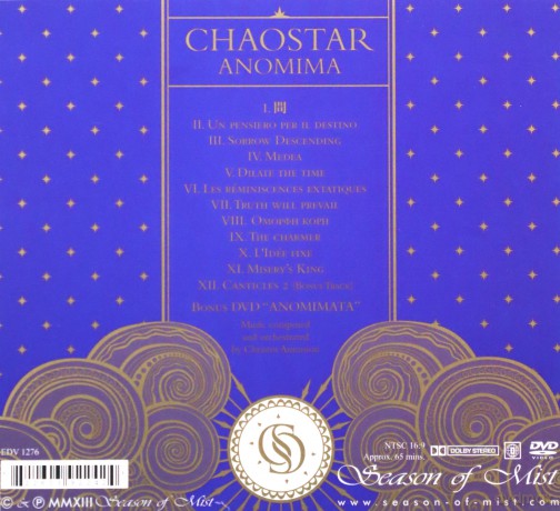 Chaostar: Anomima Limited Edition (digipack) [CD]+[DVD]