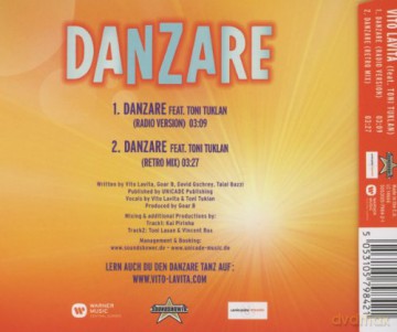 Vito Lavita Feat. Toni Tuklan: Danzare (2track) [CD]