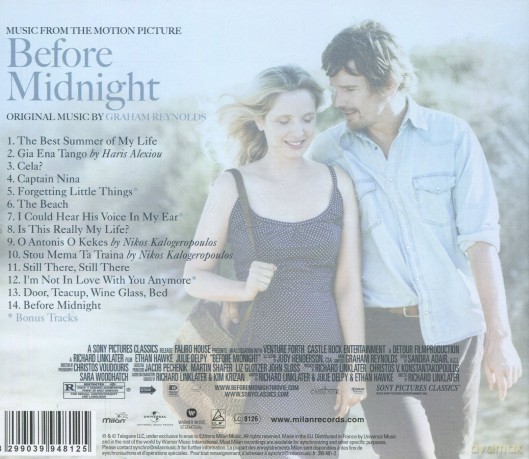 Before Midnight soundtrack (Przed Północą) (Graham Reynolds) [CD]