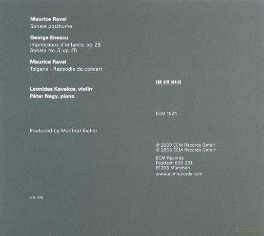 Leonidas Kavakos: Ravel/Enescu [CD]