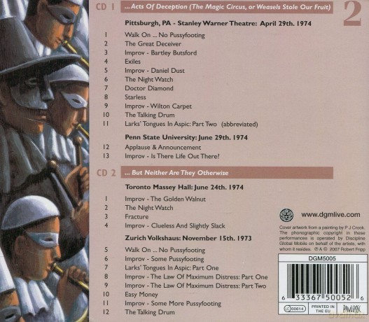 King Crimson: The great deceiver live 1973-1974 (vol. II) (repackaged) [2CD]