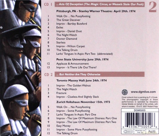 King Crimson: The great deceiver live 1973-1974 (vol. II) (repackaged) [2CD]