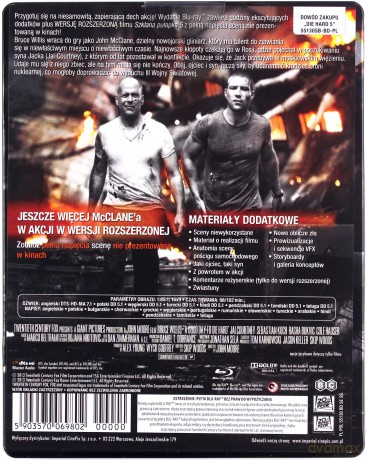Szklana pułapka 5 (wersja rozszerzona) (steelbook) [Blu-Ray]