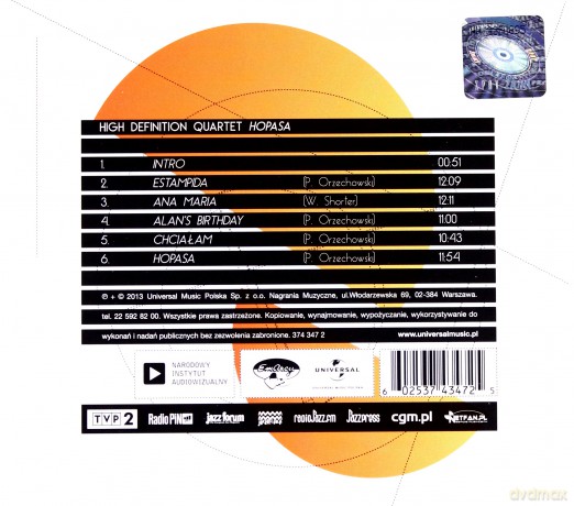 High Definition: Hopasa (digipack) [CD]
