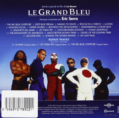 Le Grand Bleu (ecopack) soundtrack (Wielki Błękit) (Eric Serra) [CD]