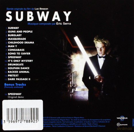 Subway soundtrack (Metro) (Eric Serra) [CD]