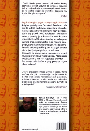Pająk malezyjski, pająk szklany i pająk z Marsa. David Bowie - Tomasz Rabsztyn [KSIĄŻKA]