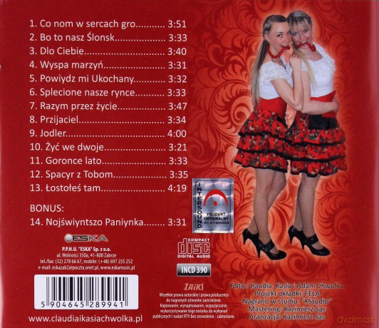 Claudia i Kasia Chwołka: Co nom w sercach gro [CD]
